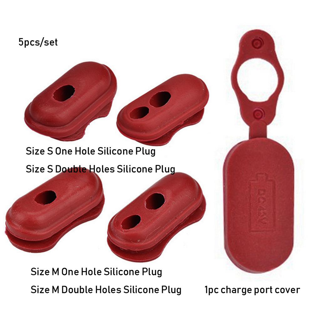 Red Color Outdoor Tool Charge Port Cover Dust Plug Case Scooters Replacement Electric Scooter Parts For XIAOMI M365