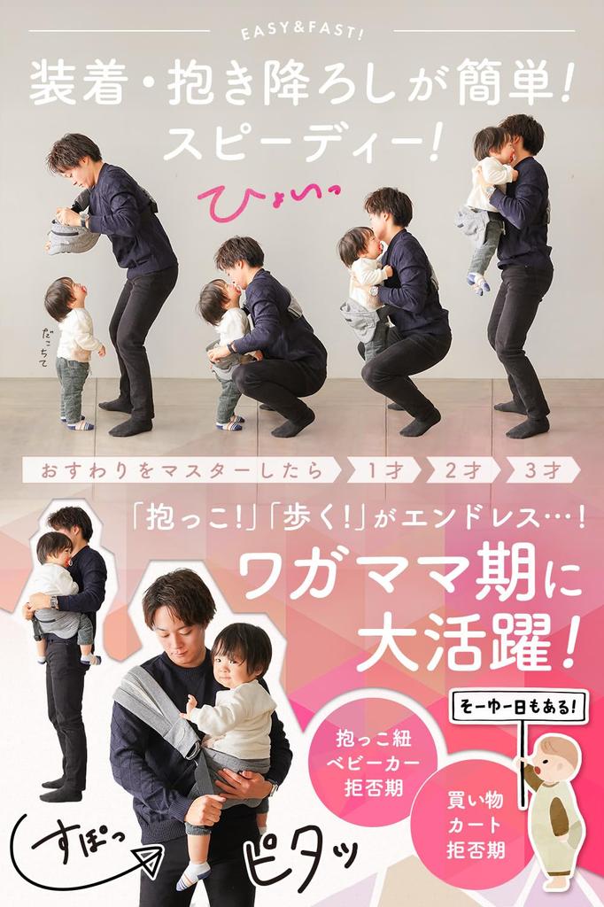 on Sling Baby Sling with double bind passed Baby carrier side hip Coperta [Posted Bebimo] [Equipped function, load-bearing test] strap, seat, (dark