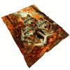 Custom Wolf Fleece Blanket Personalized 3D Forest Animal Throw All Season Soft Warm Bedding Home Decor Gift