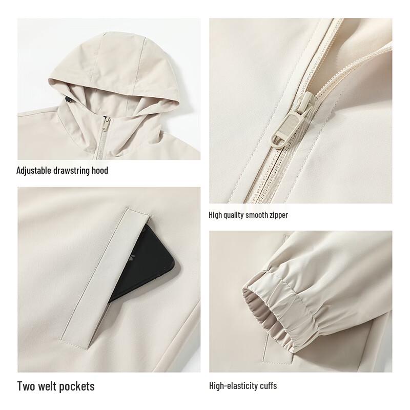 Warrior Lightweight Hooded Windbreaker Jacket