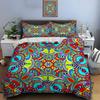 Colorful Abstract Detailed Pattern Design Bedding Set 1 Duvet Cover 2 Pillowcases For Adult And Children Luxury Gift Full Size