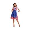 Adults Women's Oktoberfest Costume German Bavarian Beer Outfits Dirndl Dress Apron Bows Ribbon for Halloween Party