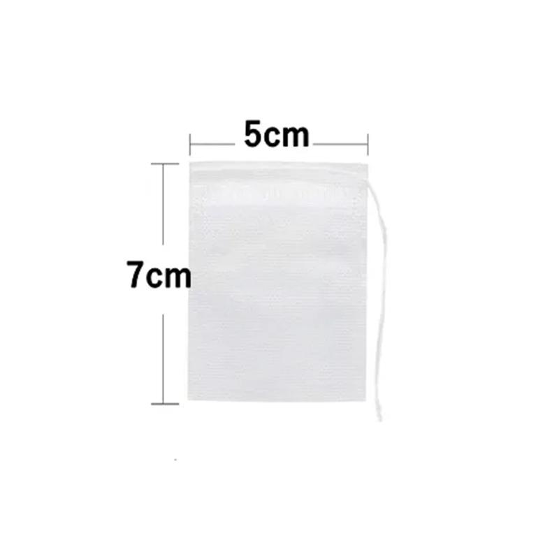 100/50PCS Tea Bags Disposable Non-woven Fabric Tea Filter Bag Spice Coffee Tea Infuser with String Heal Seal Teabag Empty Pouch