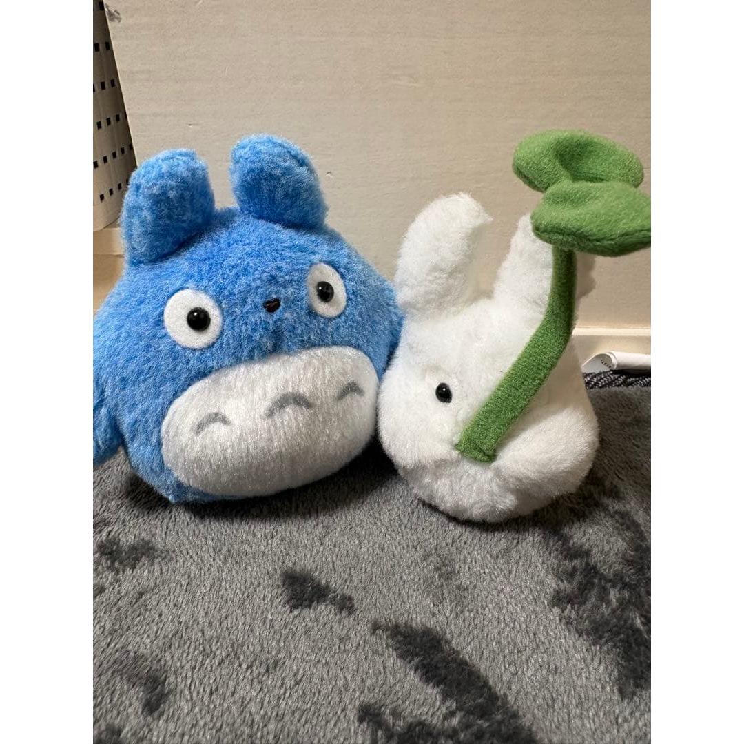 totoro and plant stuffed toy