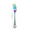 Retro Hollow Relief Dinner Forks