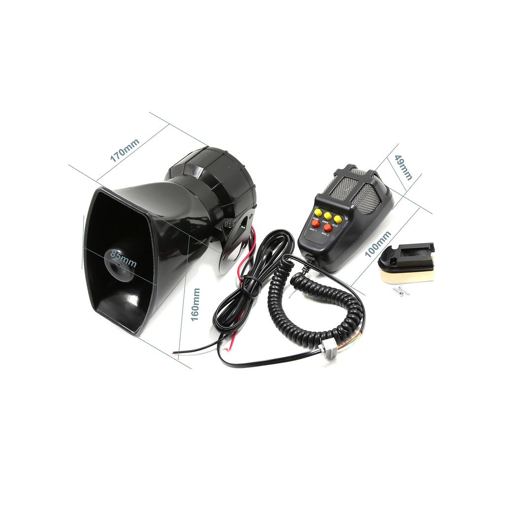 Car Megaphone 5   Alarm Horn 12V 110DB Speaker   Alarm Ambulance Blaring   Siren for Trucks Boats