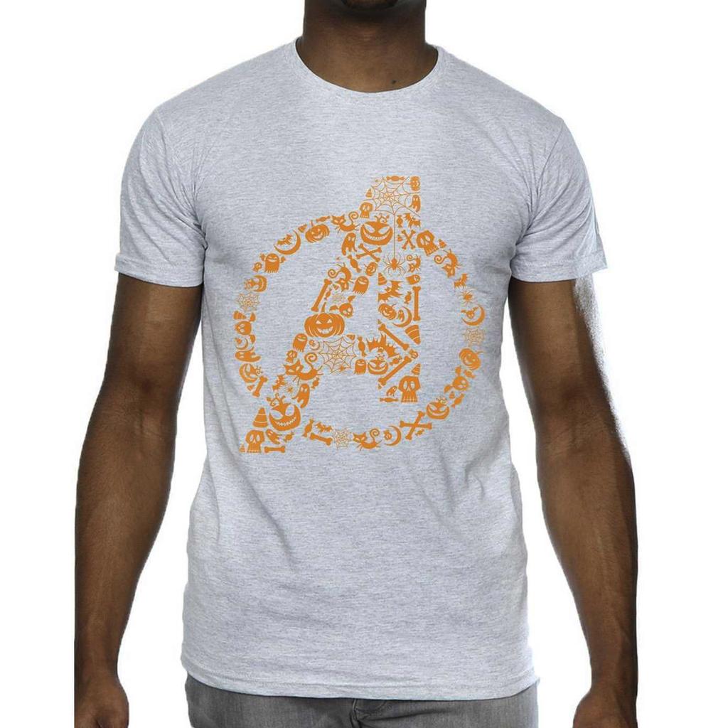 Marvel Mens Avengers Halloween Logo T-Shirt