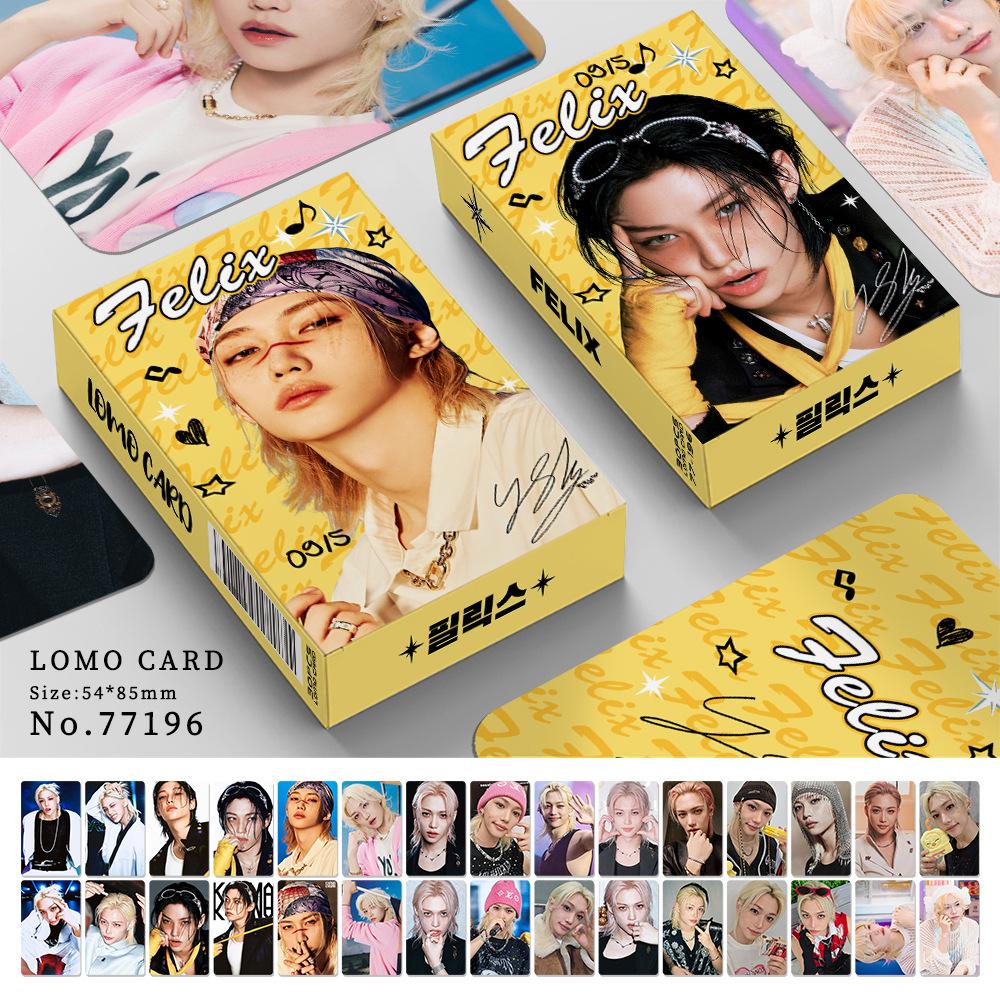 Skzoo Straykids 30Pcs Double-Sided Lomo Photocard Felix Han Ji-Sung In Greeting Card Kpop Fan Collection In Stock