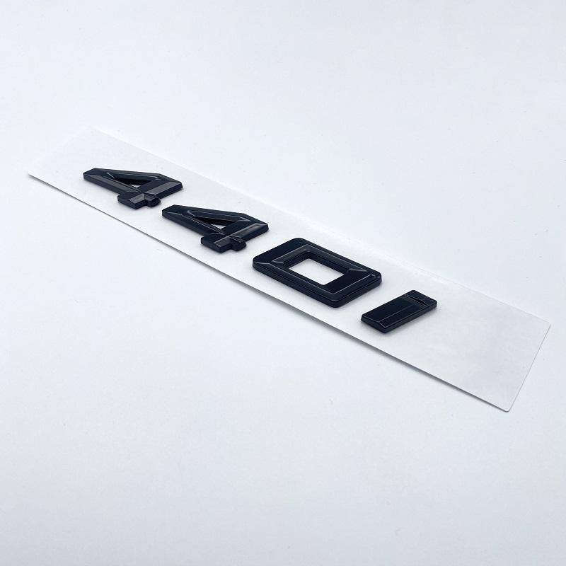 AAXK1 3D Chrome Black 418i 420i 428i 430i 435i 440i Letters Numbers Emblem Sticker Car Trunk Badge F32 F33 F33 F36 G22 G23 Accessories