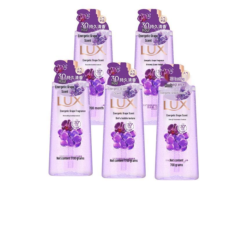 

Lux Bubble Refreshing Grape Scent Shower Gel (5x700g)