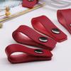 Work Travel Accessories Leather Cable Straps Tie Wraps Keeper Wire Ties Earphone Wrap Winder