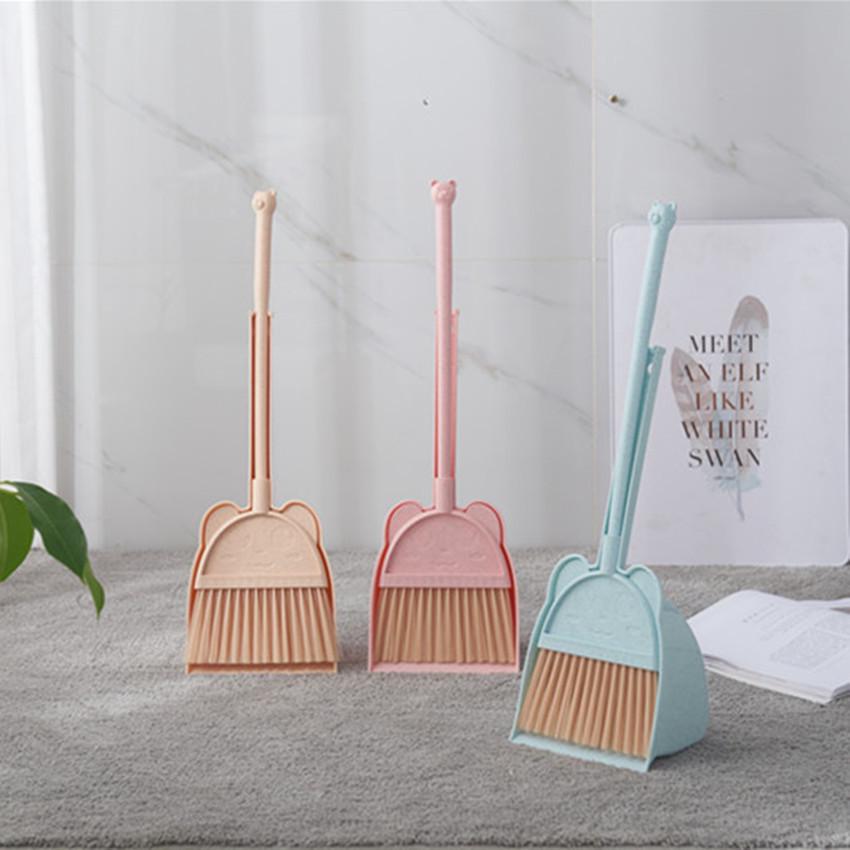Children's Broom and Dustpan Set - Toy Cleaning Kit for Kids