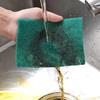 Reusable Green Scrub Sponge Dual Sided Kitchen Sponge Heavy Duty Oil Removal Scratch Free Dishwashing Pot Cleaning Eco Friendly