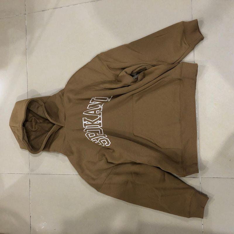 

Japanese Order Hooded Fleece Lined Sweater Winter New Men s and Women s Long Sleeves Letters Kangaroo Pocket plus Size Casual Sweatshirt 30400 Turmeric All yards