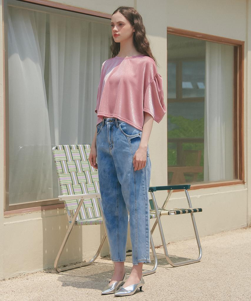 UNKNOWN PLANET Up-233 Water Wash Boyfit Pants