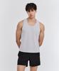 Peullaeniteu Quick-Dry Mesh Running Singlet Light Grey