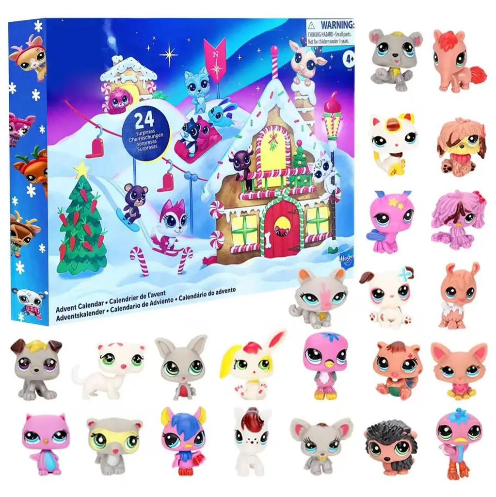 Christmas 2025 New Advent Calendar 24day Little Pet Mystery Figures Surprise Collectible Kidult Toy Girls Boys Kids