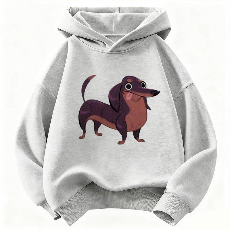 Dachshund Dog Funny Hoodie Kids Children's Sweatshirt Hoody for Boys Girls Casual Hoodies Y2k Clothes
