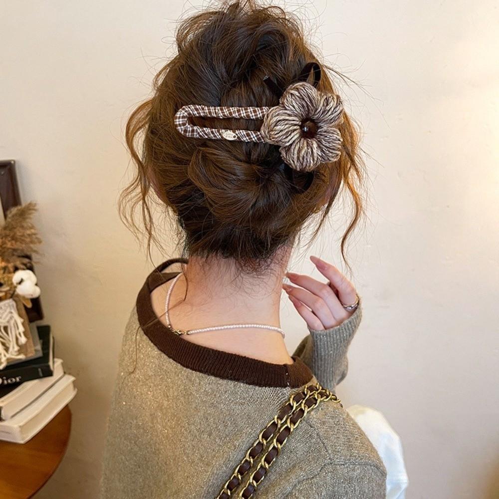 New Flower Hair Clip Flower Large Duckbill Hair Clip Vintage Hair Claw Clip