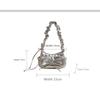 Folded Underarm Bag Women's Fashion Red Shoulder Bag Versatile Handbag