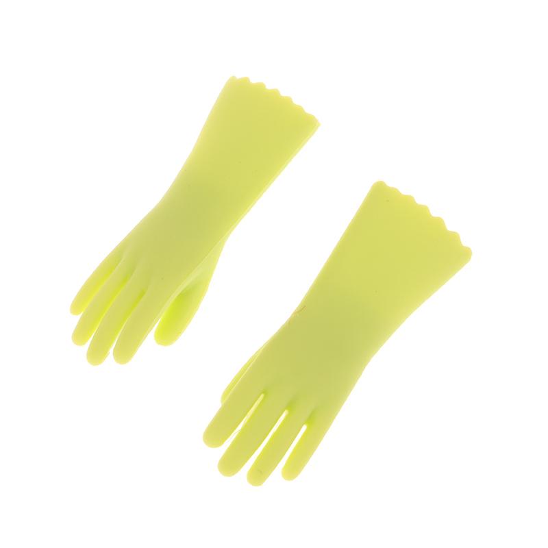 1Set 1:12 Dollhouse Miniature Rain Boots Gardening Gloves Gloves Baking Gloves Laundry Mitts Model Farm Decor Toy