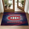 Montreal Canadiens Design Crystal Velvet Rug Soft Decorative Mat for Bedroom Entrance
