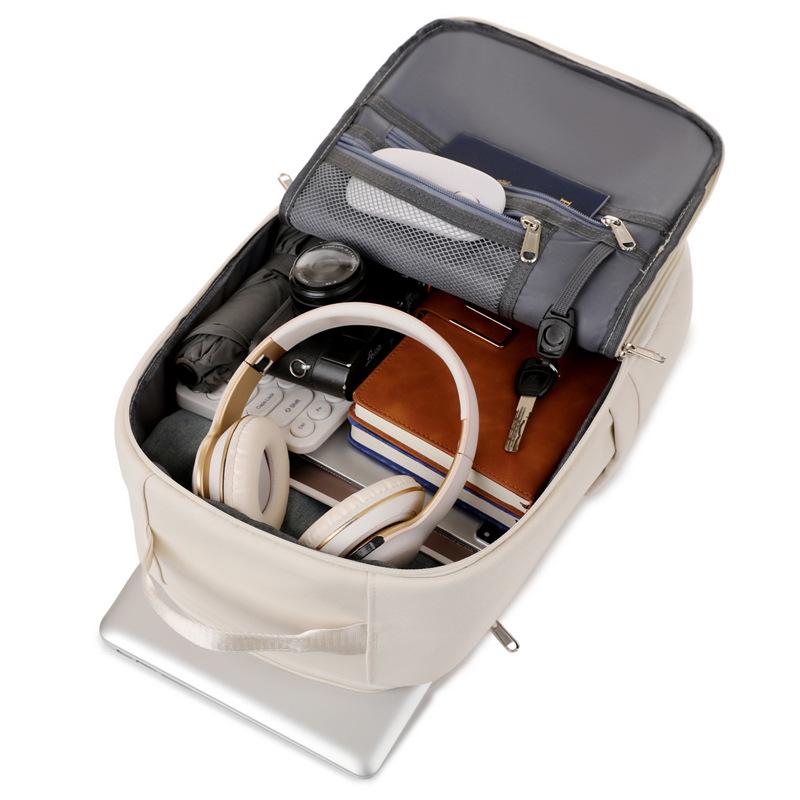 Large Capacity Solid Color Women's Travel Backpack