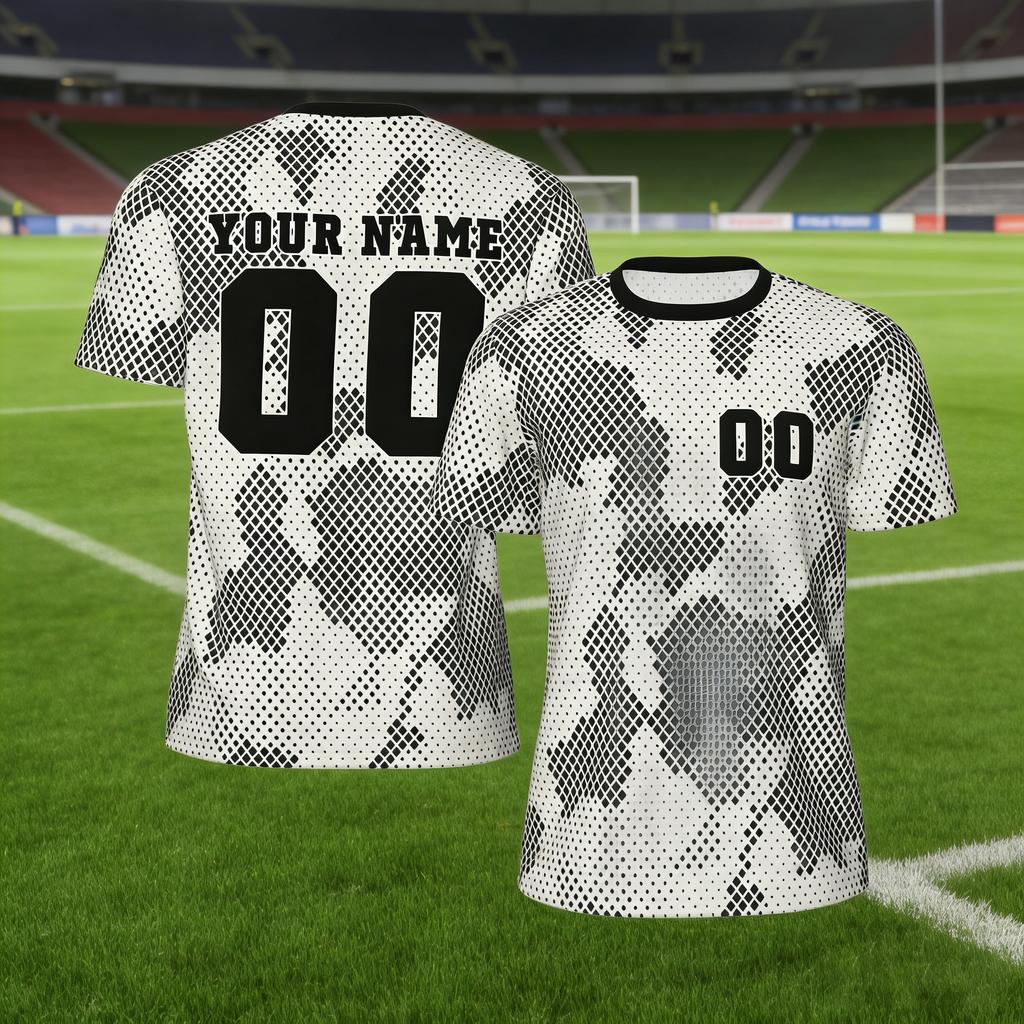 Customized Name and Number Round Neck Football Sportswear Comfortable Fit Personalized Party Summer Party Outdoor Leisure