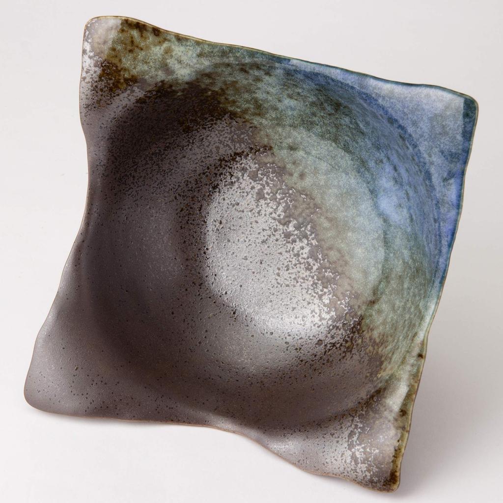 Mino Ware Tsukiakari Square Bowl K80125