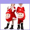 Christmas Costume For Kids Red Santa Outfit With Velvet Fabric