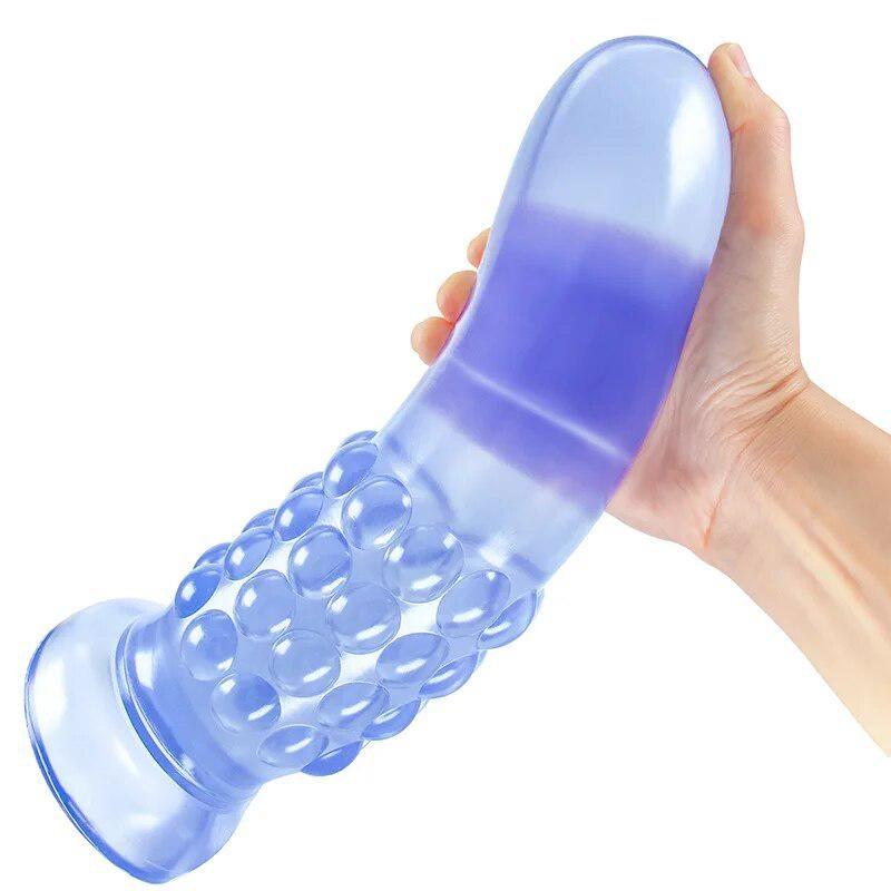 Large PVC Anal Plug for Men Prostate Massage Stick Anal Expansion Masturbator Special-shaped Penis Fisting Sex Toy