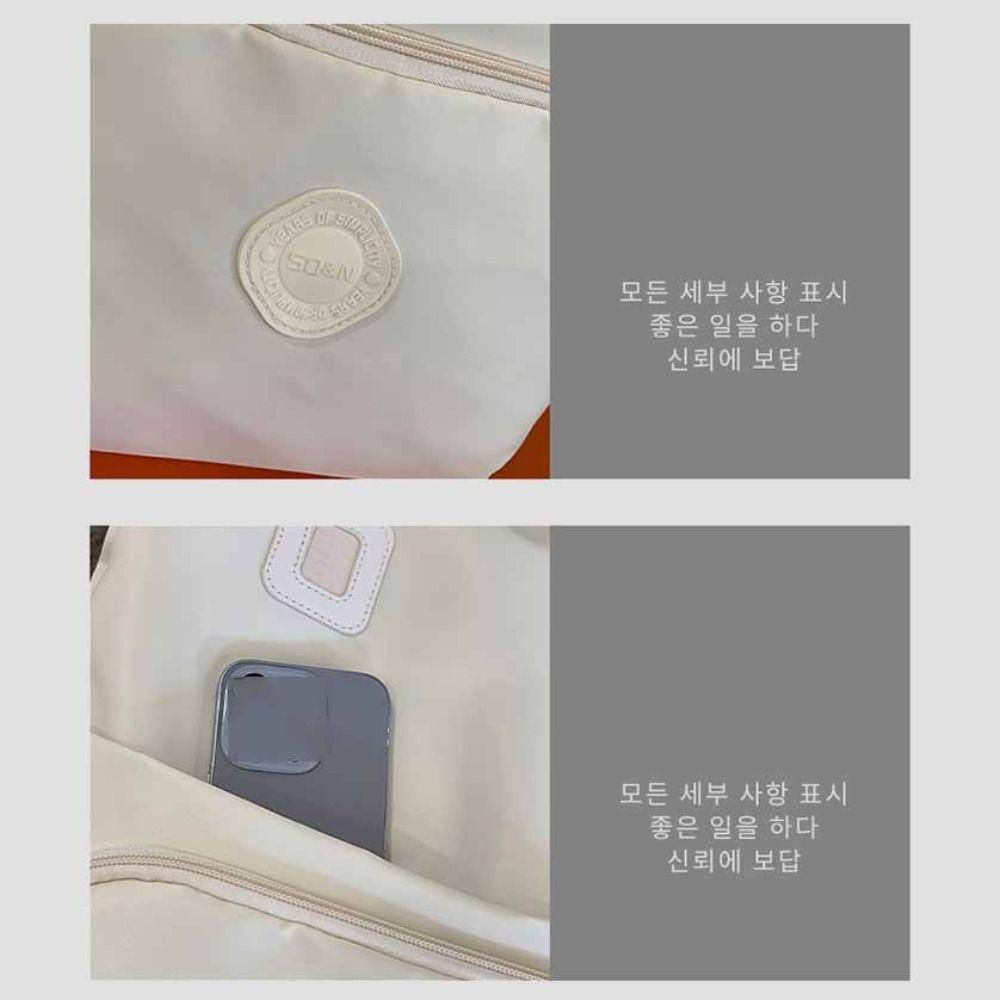 Large Capacity Sport Nylon Backpack Korean Style Fitness Bag Casual Travel Shoulder Bag  Women