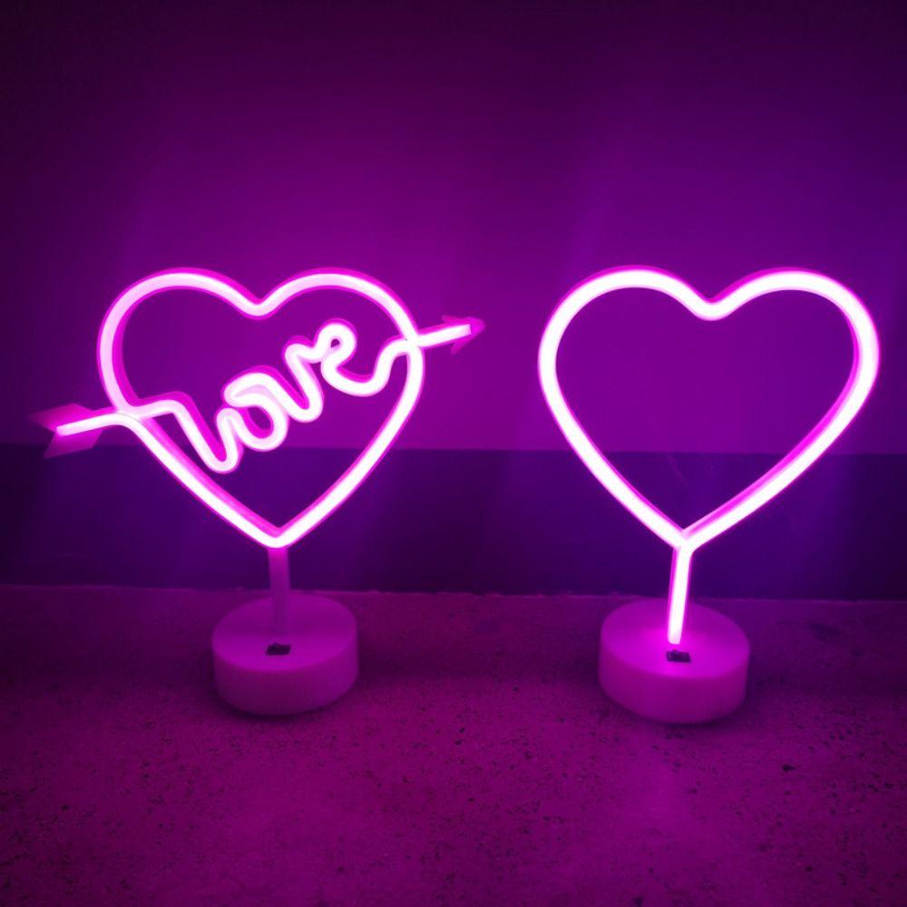 

Battery or USB Powered Neon Light Flicker Free Decorative Lights Desktop Ambient Light Wedding Style 3