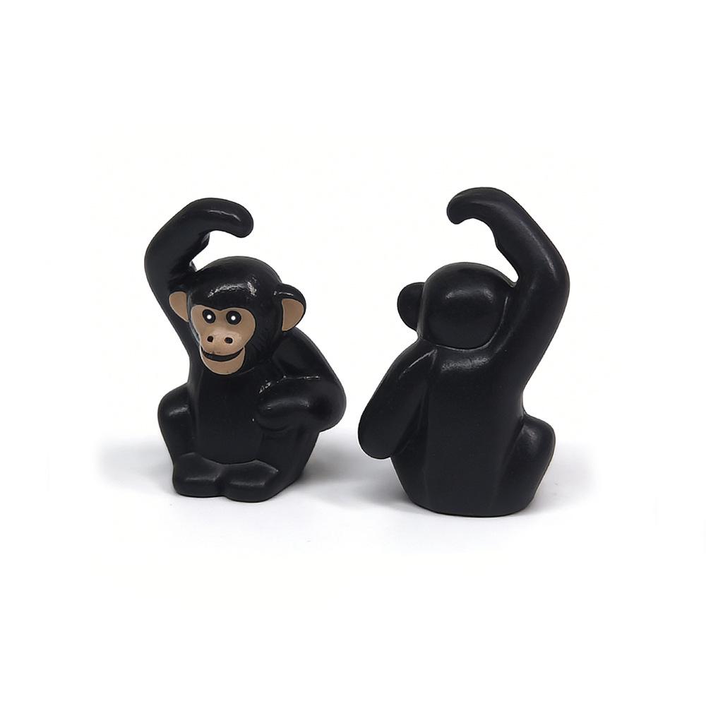 DIY-Teile mit Tierdruck: Ziege, Möwe, Pinguin, Fisch, Schaf - Kompatibel mit MOC Bausteinspielzeug