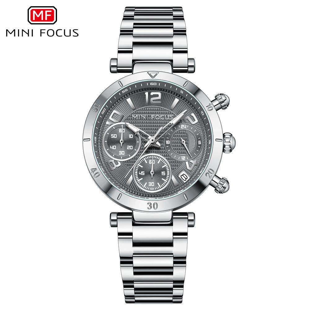 

Dopamine Casual женские часы Многофункциональные кварцевые часы Женские часы со светящимся стальным ремешком