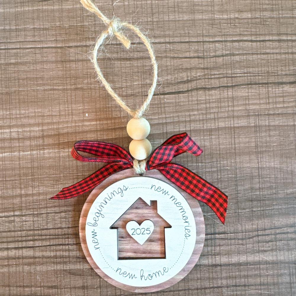 Wooden Home Decoration 2025 New Home Gifts New Christmas Tree Ornament