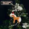 Xmas Tree Horses Ornament Christmas Decor Delicate Shape Beautiful Color Lightweight Safe Material Perfect for Fireplace