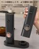LLiKZio Electric Pepper Mill Set of 2 Salt Mill Pepper Mill Spice Mill Adjustable Coarseness Battery Operated Stainless Steel Ceramic Grinding Core