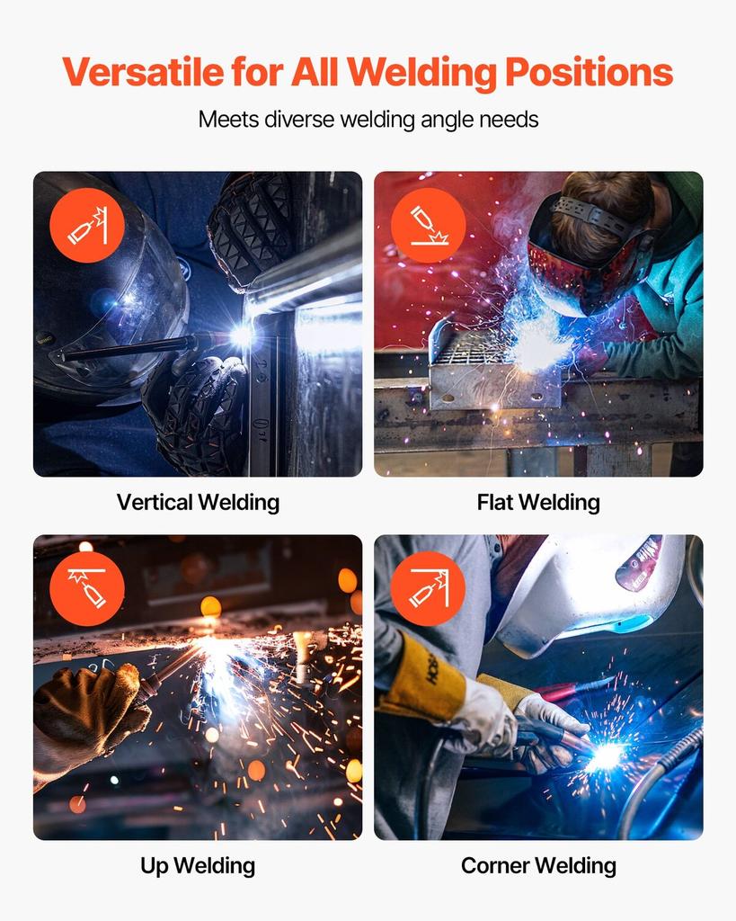 Flux Core MIG Welding Wire, E71T-11 0.8mm 4.5kg, Gasless Mild Steel Welding Wire with Low Spatter for All Position Arc Welding, Self-Shielded for