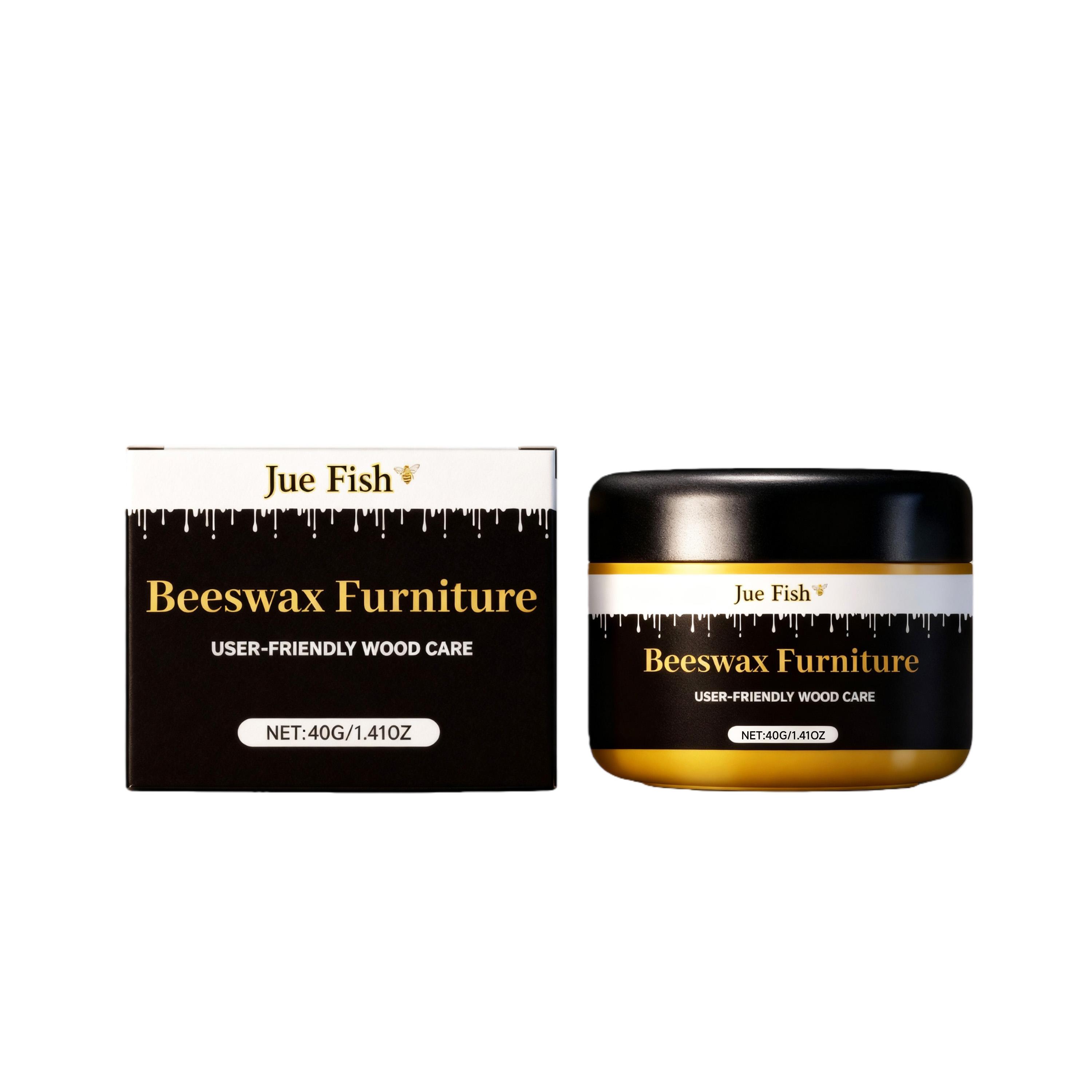 Beewax furniture care agent. Wooden furniture restoration, cleaning, polishing, shine, and maintenance agent