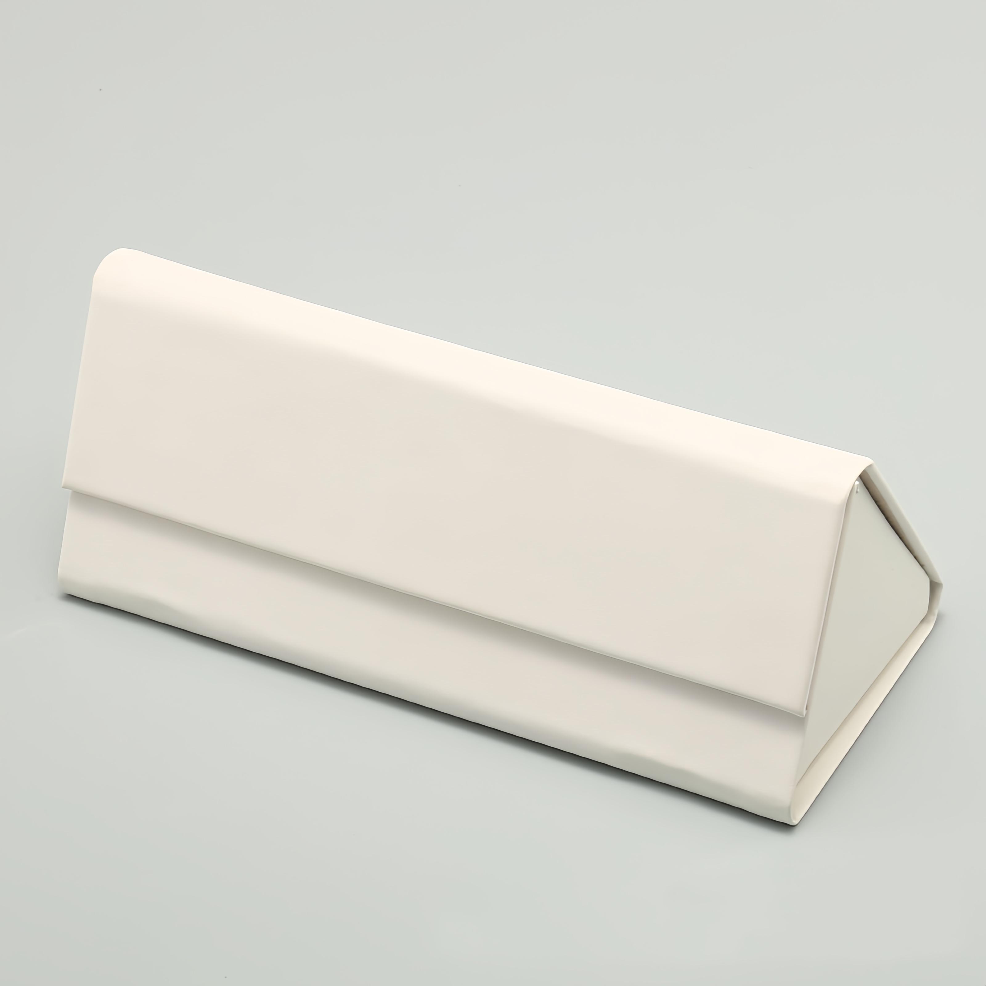 

Fashionable Rectangular Wallet-Style Folding Flip-Top Glasses Case, Pressure-Resistant Portable Sunglasses Case белый