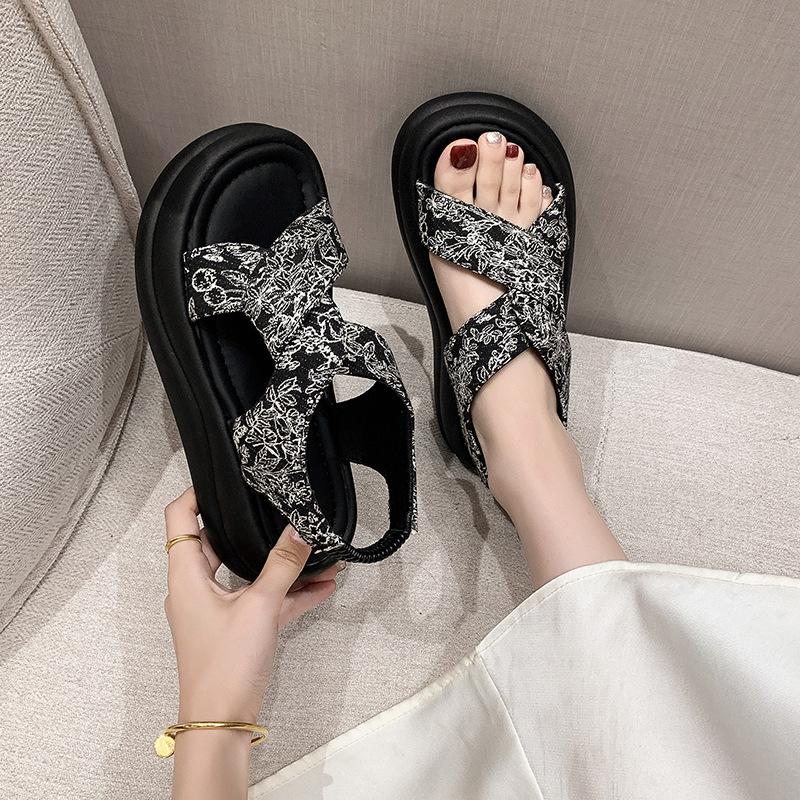 Fashion Retro Platform Women's Sandals