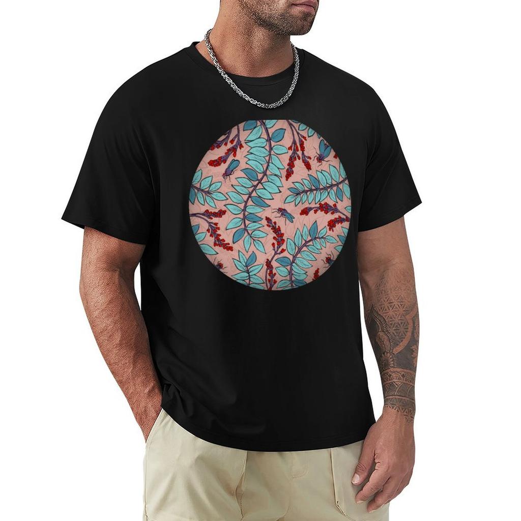 Sandelholz Flower Pattern Tshirt Antifade Casual Tee Shirt
