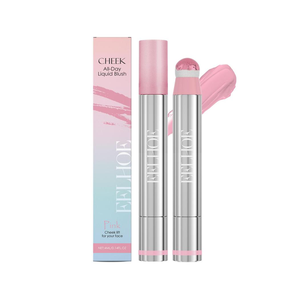 EELHOE Rotating Liquid Blush Lip Gloss Multifunctional Face Makeup, Moist and Easy To Apply, Long-Lasting - Women's Gifts