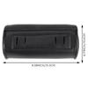 Motorcycle Fork Bag PU Leather Handlebar Tool Pouch Sissy Bar Roll Storage Bag Saddle Bag With 2 Straps, Universal