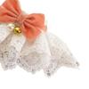 Bandana Adorável para Animal de Estimação Textura Macia Moda Laço de Veludo Renda Coleira para Cão Gato Com Sino Pequeno para Filhote