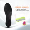 1 Pair 1.2mm Carbon Fiber Insole and Shock-absorbing Insole, Foot Fractures, Hallux Rigidus and Limitus, Rigid Shoe Insert