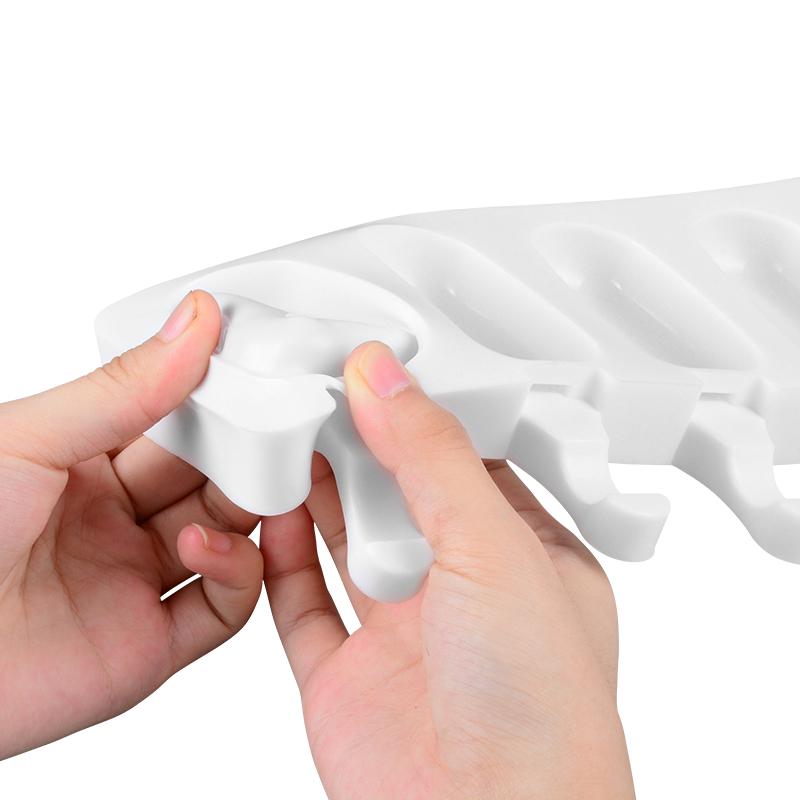 8 Cavity Ice Cream Silicone Mold DIY Molds Ice Cube Moulds Ice Cream Maker Dessert Molds Tray