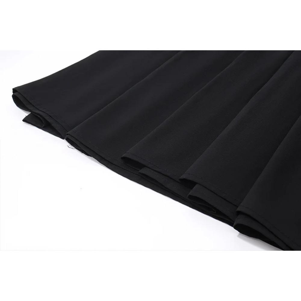 Eleganckie długie sukienki typu slip Seksowne kobiety Marszczona dopasowana sukienka maxi z jednolitym wzorem Wiosna Y2K Lato Temperament Wysoki stan Vestidos