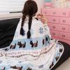 Printing Capybara Blanket Comfortable Sofa Blanket Bedding Cartoon Shawl Blanket  Travel